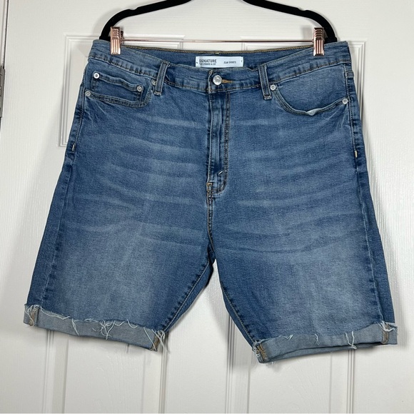 Levi's Blue Denim Jean Shorts - Picture 1 of 4